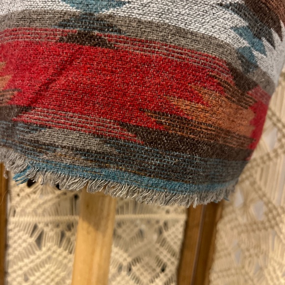 Vintage Denim Shacket with Aztec Southwestern Pattern - Picture 9 of 12